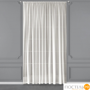 CASSIA ЭМИЛИЯ экрю Тюль на шт.ленте 400х270,1пр.,плстр.