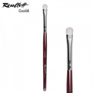 Кисть gso08 Roubloff овальная для нанесения и растушевки теней, синтетика имитация козы