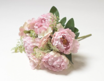 Искусственные цветы, Ветка в букете пион с гортензией (1010237)