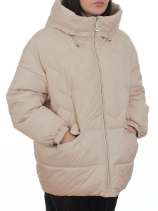 2309 BEIGE Куртка зимняя женская (200 гр. холлофайбер)