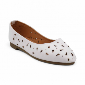 Женские балетки D2-3 белые