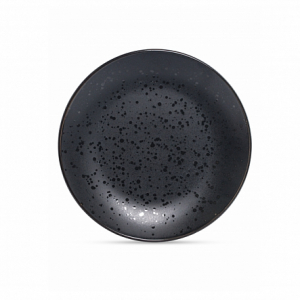 Тарелка обеденная DROPS черный 24.8см