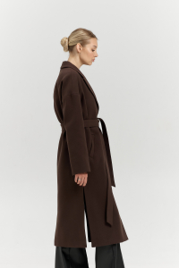 Пальто женское демисезонное 26820 (шоколад)