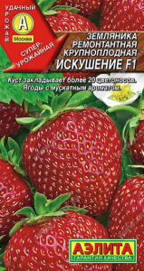 0416A Земляника ремонтантная крупноплодная Искушение F1 10шт