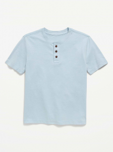 Short-Sleeve Henley T-Shirt for Boys