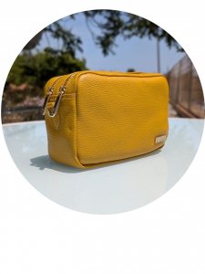 Итальянская сумка из натуральной кожи от от AB.ZAPATOS Pelle 21-20 (370) ocra