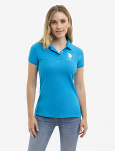 USPA METALLIC PRINT POLO SHIRT