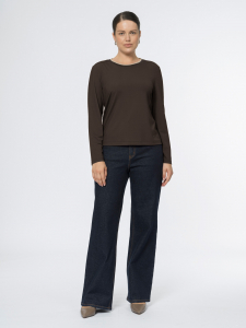 Лонгслив из вискозного трикотажа