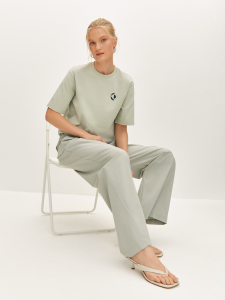 Футболка из хлопка с принтом