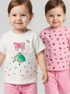 Футболка для девочки, 2 шт в комплекте