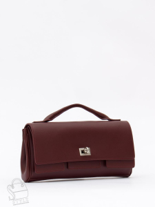 Сумка женская кожаная 5035PE burgundy Polina&Eiterou  в Новосибирске