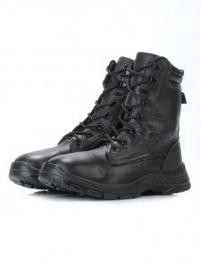 05-9003 BLACK Ботинки зимние мужские (искусственная кожа, искусственный мех)