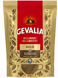 Растворимый, сублимированный кофе Gevalia Gold (средней обжарки)  200 г