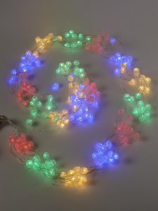 Занавес светодиодный роса в шариках 200 LED 2*2 м цветной