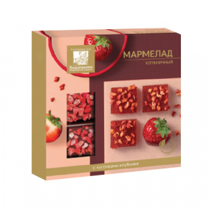 Мармелад фруктовый Клубничный 0,110  (12шт/кор)