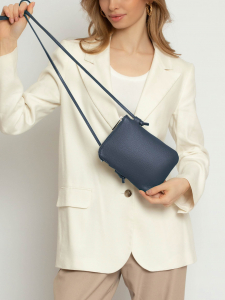 Женская кожаная сумка Richet 2918LN 846 Синий