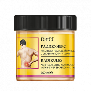Крем разогревающий при радикулите с секретом бобра и мумие «Радикулекс»