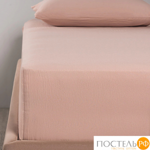 SleepiX ЮКО роз Простыня на резинке 90х200+25, 1пр., модал/бамбук