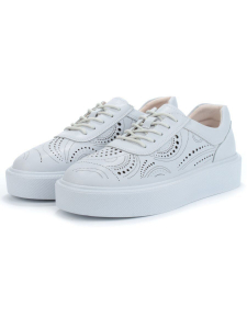 05-PDD166-5 LT.BLUE Кроссовки женские (натуральная кожа)