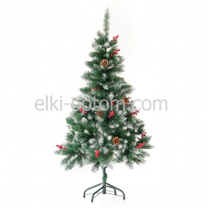 Елка Украинская белоснежная (шишки и красные ягоды) 210 см