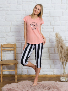 VS 008120 0377 /футболка и капри жен/