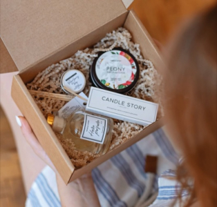 Свеча из натурального соевого воска 100мл, аромат "Листья смородины"