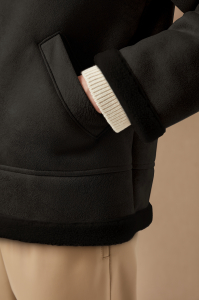 Дубленка из экозамши укороченная