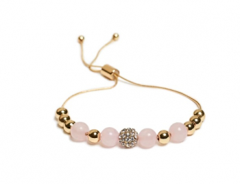 Stardust Pink Beaded Bracelet