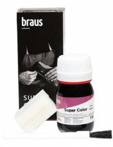 BRAUS Краситель д/кожи SUPER COLOR ТЕМНО-ЗЕЛЕНЫЙ 25 мл