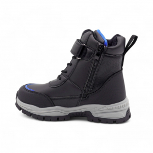 Ботинки на меху А6686-10 синие