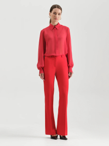 Брюки клеш на высокой посадке