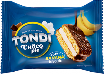 «Tondi», choco Pie банановый (коробка 2,13кг)