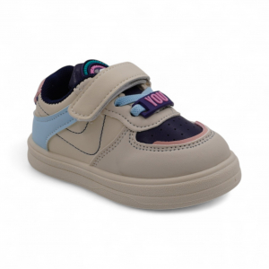 Кроссовки 4263 бежево синие