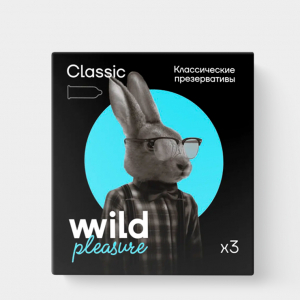 Презервативы латексные Classic, 3 шт «Wild Pleasure», 13,4 г