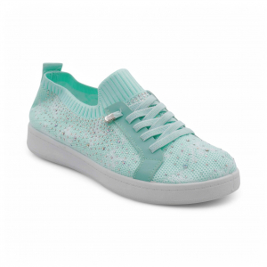 Кроссовки женские текстильные TD66-4 зеленые