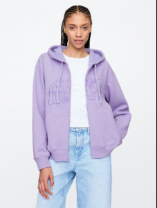 Relaxed Gap Logo Zip Hoodie