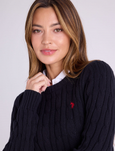 CABLE CREW NECK SWEATER