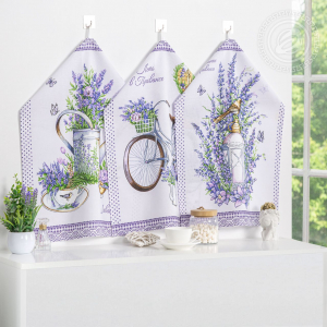 Набор полотенец из рогожки 