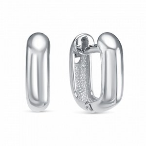 Серьги родированные серебро 925*