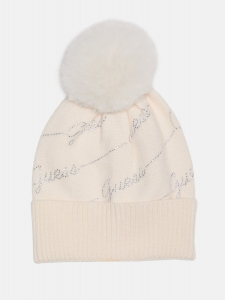 rhinestone logo beanie