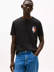 Palm Tree Logo Slub Cotton T-Shirt