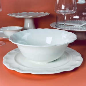 133-433 Салатник 21,5х8см ШАРМЕЛЬ в под.уп.(х18)Фарфор