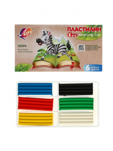 Пластилин 6 цветов 90 г ZOO