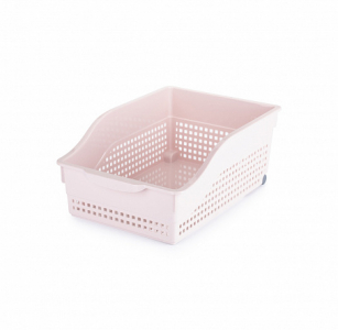 Контейнер Лофт пудра 305х210х125мм на колесах широкий