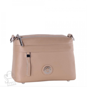 Сумка женская кожаная 0227C apricot Polina&Eiterou в Новосибирске