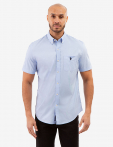 SHORT SLEEVE STRETCH POPLIN SHIRT