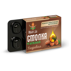 Резинка жевательная натуральная “Смолка таёжная Кедровая”, 5*0,8г
