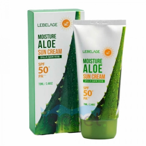 Lebelage  Солнцезащитный увлажняющий крем с экстрактом алоэ SPF50+ PA+++, 70 мл