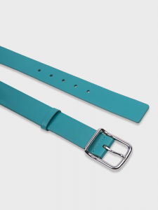 Ремень из экокожи бирюзовый