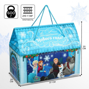 Пакет подарочный-коробка «Волшебного Нового года», 37?33?20 см, Холодное сердце
